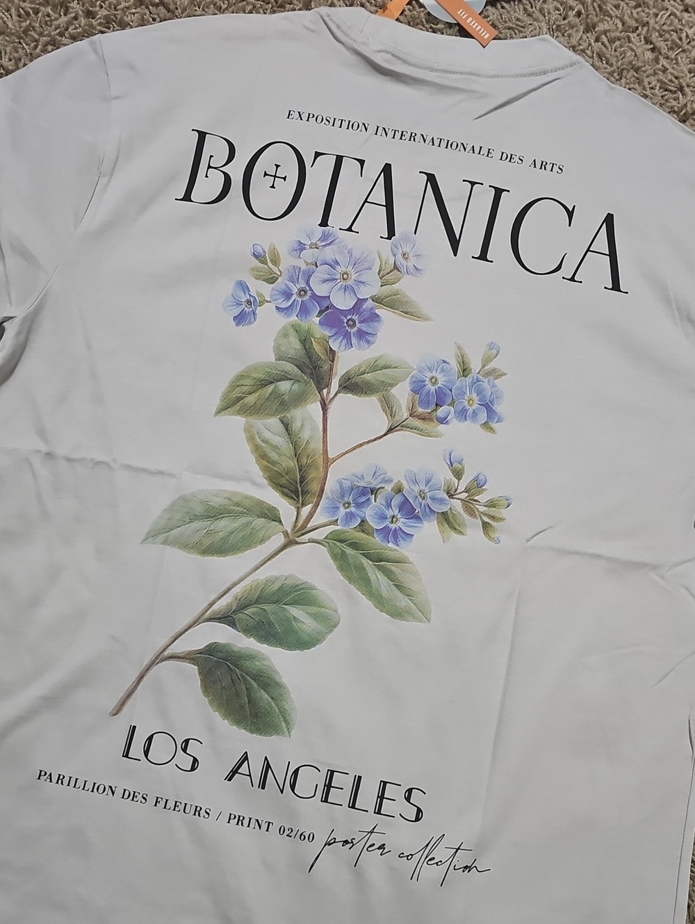 NWT Free Planet Graphic Tshirt Large Tee 100% Cotton Floral Los Angeles - Picture 2 of 7